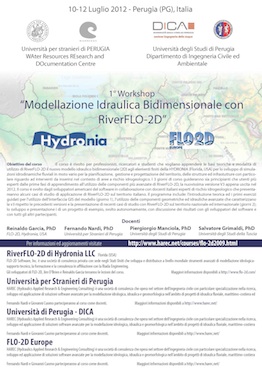 1° Workshop “Modellazione Idraulica bidimensionale con RiverFLO-2D” Perugia 10-12 luglio 2012